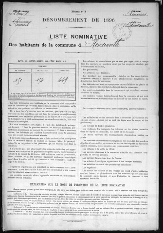 HONDOUVILLE 1896