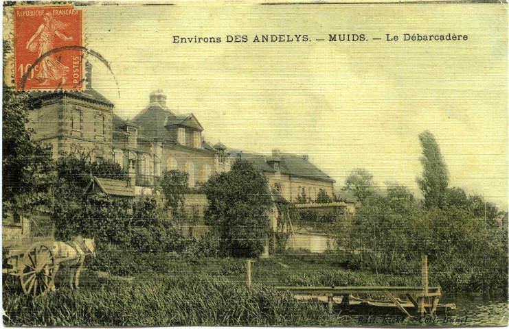Muids. Muids - Le débarcadère.