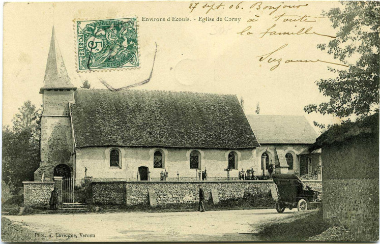 Corny. Environs d'Ecouis. - Eglise de Corny.