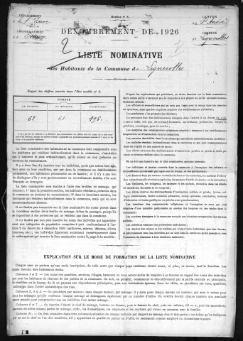 LIGNEROLLES 1926