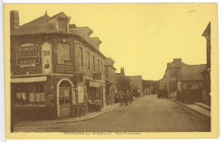 Perriers-sur-Andelle. Rue Principale.