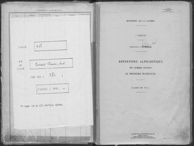 Rouen sud. Répertoire alphabétique (1917)