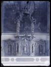 Église de Bournainville-Faverolles (Eure), tabernacle et partie supérieure de l'autel.
