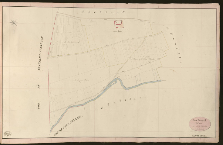 Gisors. Section H _ de Vaux _ 1re de 4 Feuilles