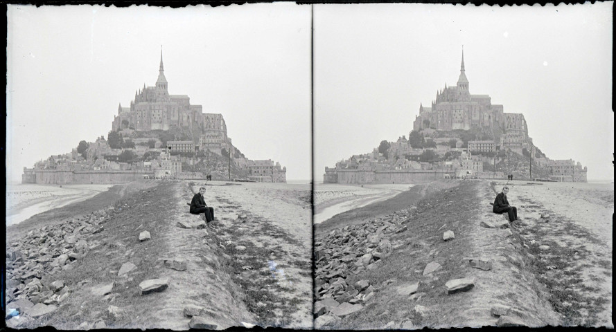 Ensemble du Mont-Saint-Michel (Manche).