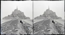 Ensemble du Mont-Saint-Michel (Manche).