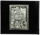 Musée chrétien du Vatican, ivoire byzantin du Xème siècle représentant la Genèse.