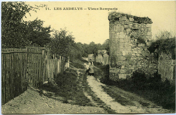 Andelys (Les). Vieux Remparts.