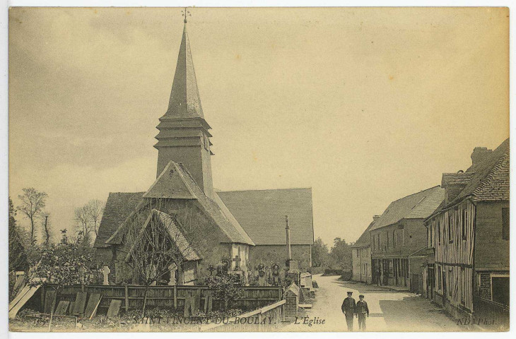 Saint-Vincent-du-Boulay. L'Eglise.