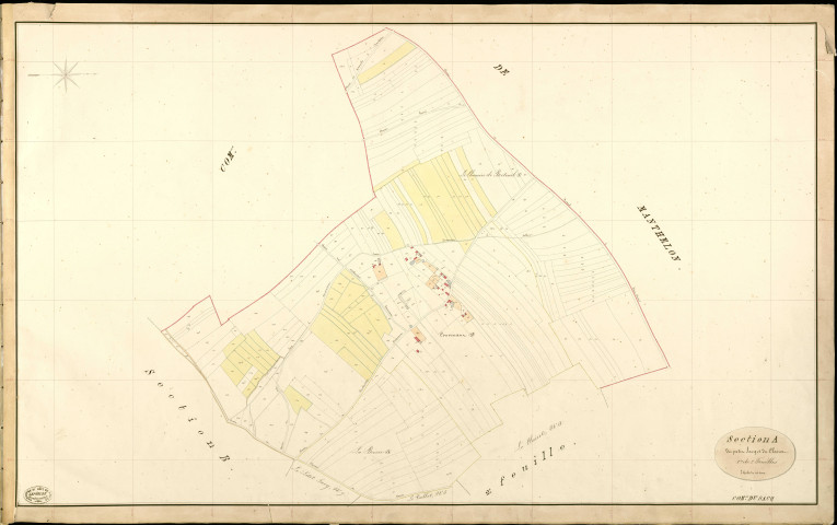 Sacq (Le). Section A _ du Petit Sacq et du Clairet _ 1re de 2 Feuilles