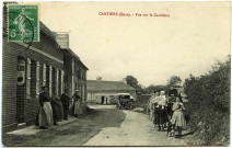 Cantiers. Vue sur le Carrefour.