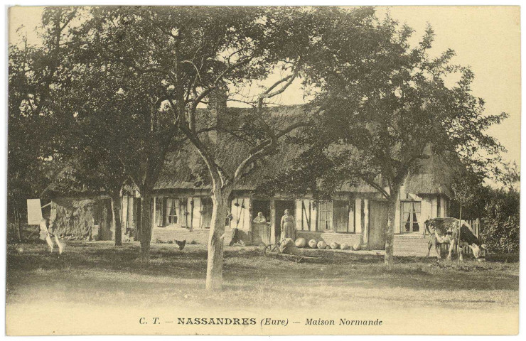 Nassandres. Maison Normande.