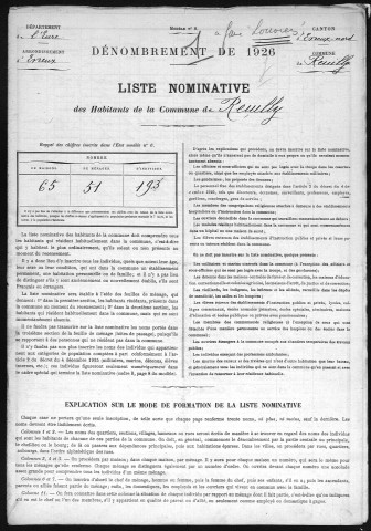 REUILLY 1926
