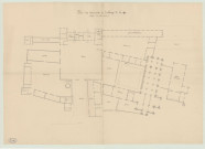 Croix-Saint-Leufroy (La) _"Plan des bâtiments de l'abbaye de La Croix".