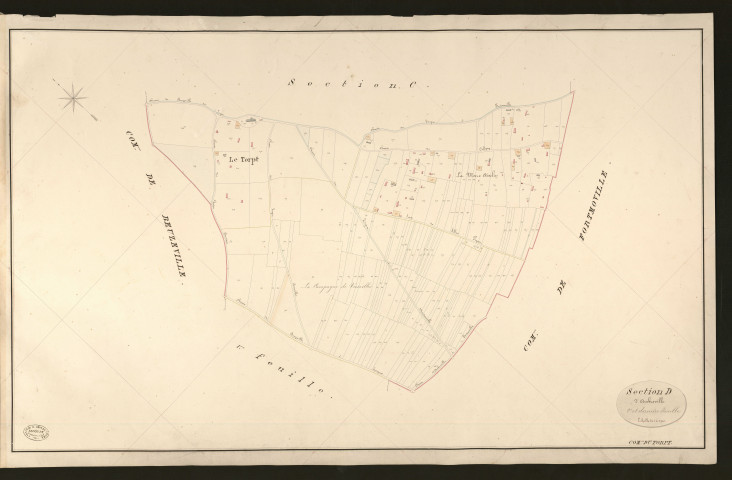Torpt (Le). Section D _ d'Amberville _ 2e et dernière Feuille
