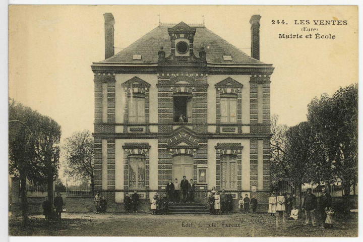 Ventes (Les). Mairie et Ecole.