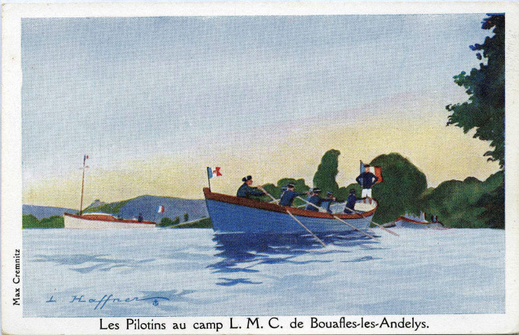 Bouafles. Les Pilotins au camp L.M.C. De Bouafles-les-Andelys.