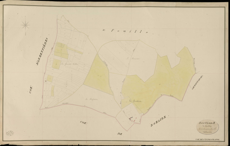 Saint-Victor-sur-Avre. Section B _ de Quettey _ 3e et dernière Feuille