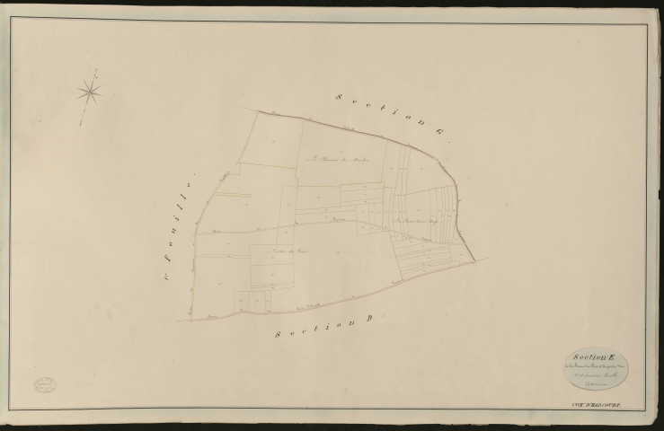 Harcourt. Section E _ de la Ferme du Bois et de Perdre Vue _ 2e et dernière Feuille
