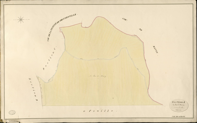 Caumont. Section A _ du Bois de Mauny _ 1re de 2 Feuilles