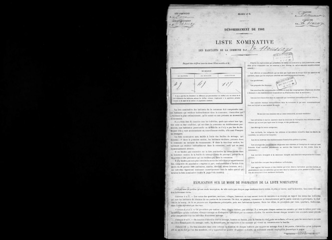 HOUSSAYE 1901