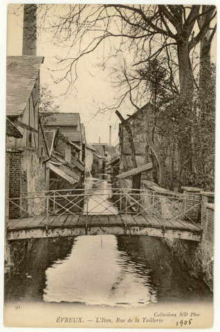 Evreux-Ville. L'Iton, Rue de la Taillerie.