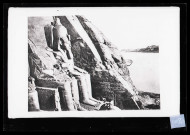 Tombeau de Ramsès en Égypte, statues colossales.