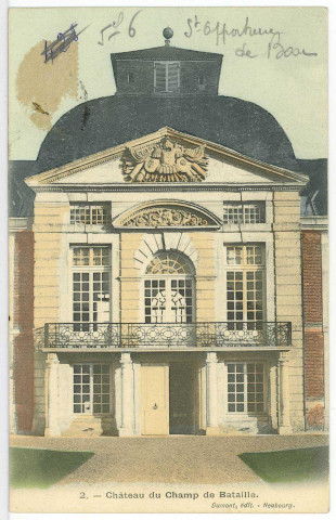 Sainte-Opportune-du-Bosc. Château du Champ de Bataille.