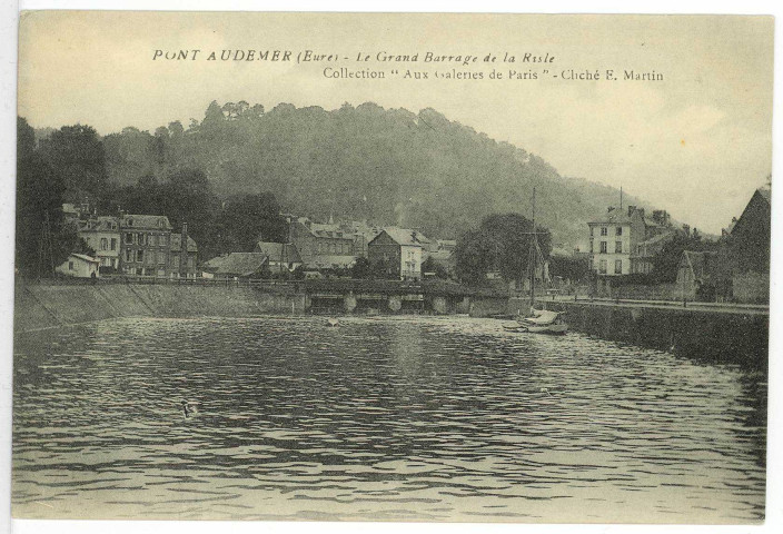 Pont-Audemer. Le Grand Barrage de la Risle.