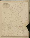 Villiers-en-Désœuvre. Tableau d'assemblage _ du Plan Parcellaire de la Commune de Villiers en Desoeuvre _ Canton de Pacy sur Eure - Evreux - Eure. _ Terminé sur le Terrain le 23 Mars 1853, sous l'administration de M. Le Marquis de Ste Croix, Préfet _ M. Ledru, Maire _ et sous la Direction de M. Chauveau, Directeur des Contributions directes _ M. Lefébure, Géomètre en Chef. _ Par M. Girard, Géomètre de 1re classe.