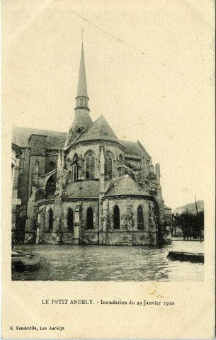 Andelys (Les). Petit Andely - Inondation du 29 Janvier 1910.