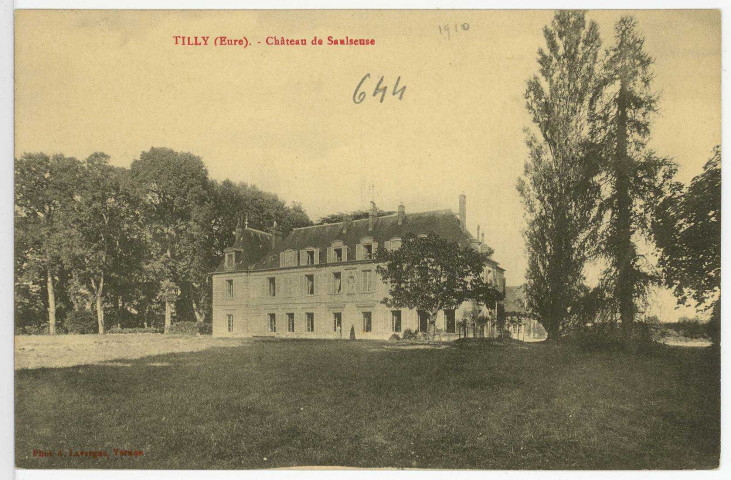 Tilly. Château de Saulseuse.
