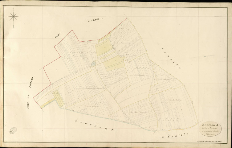Ferrières-Haut-Clocher. Section A _ du Bas de Ferrières _ 3e et dernière Feuille