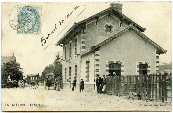 Ezy-sur-Eure. La Gare.