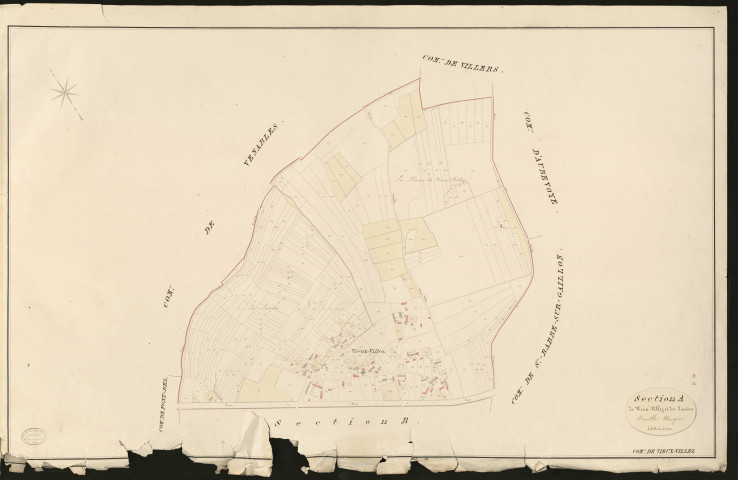 Vieux-Villez. Section A _ de Vieux-Villez et des Landes _ Feuille Unique
