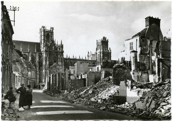 Evreux-Ville. Rue de L'Horloge en 1940.