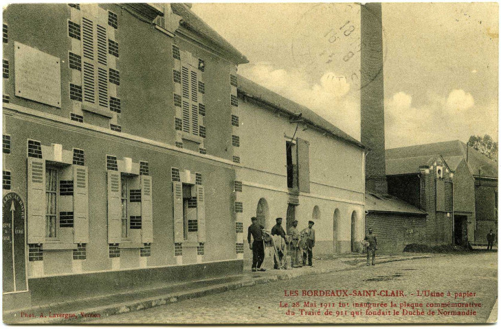 Château-sur-Epte. Bordeaux-Saint-Clair (Les). - L'Usine à papier.