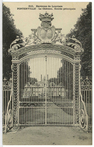 Pinterville. Le Château - Entrée principale.