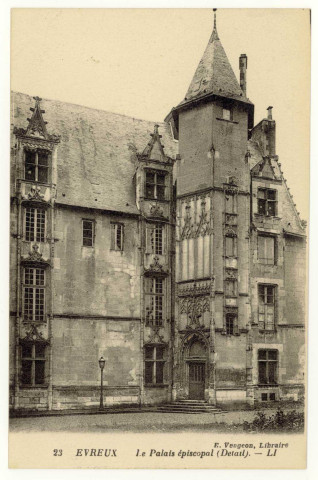 Evreux-Ville. Le Palais épiscopal (Détail).