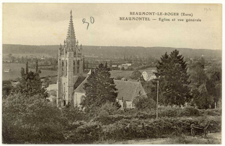 Beaumontel. Eglise et vue générale.