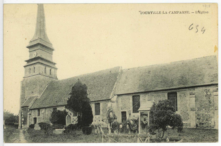 Tourville-la-Campagne. L'Eglise.