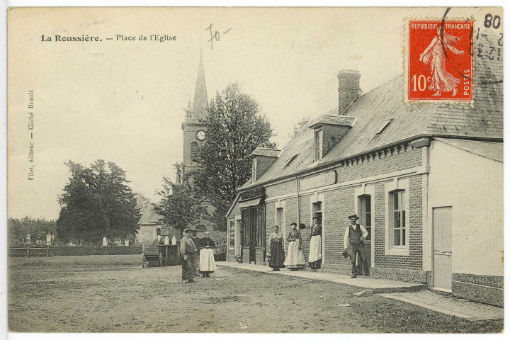 Roussière (La). Place de l'Eglise.