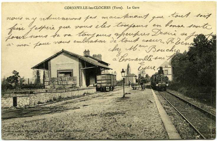 Corneville-sur-Risle. Corneville-les-Cloches. - La Gare.