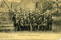 Andelys (Les). Pontonniers Bavarrois (1870).