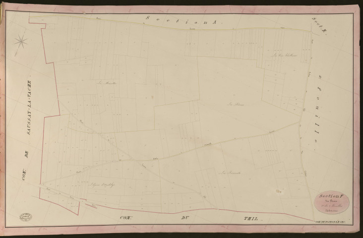 Nojeon-le-Sec. Section F _ des Pérons _ 1re de 2 Feuilles