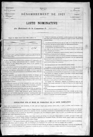 DOUAINS 1921