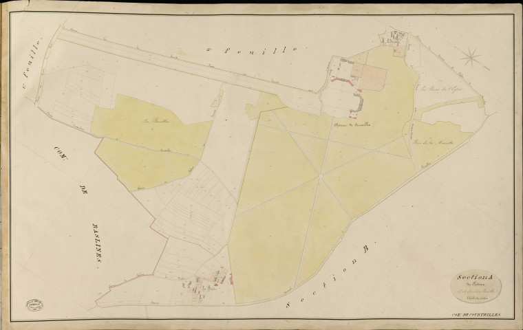 Courteilles. Section A _ du Château _ 3e et dernière Feuille