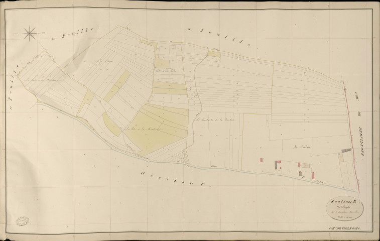 Villegats. Section B _ de Villegats _ 4e et dernière Feuille