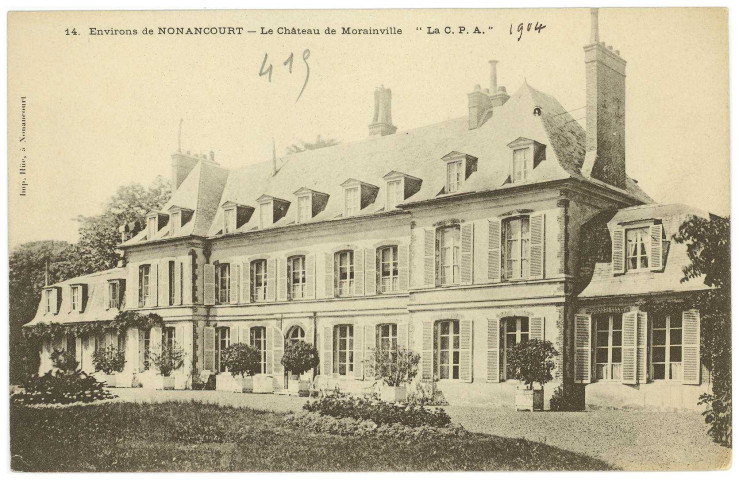 Morainville-sur-Damville. Environs de Nonancourt - Château de Morainville.