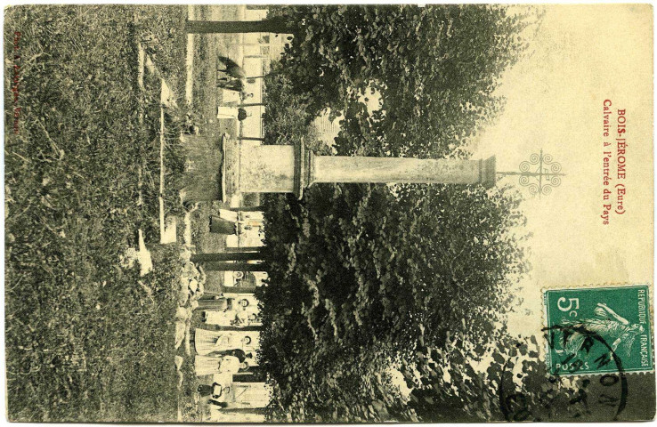 Bois-Jérôme-Saint-Ouen. Calvaire à l'entrée du pays.
